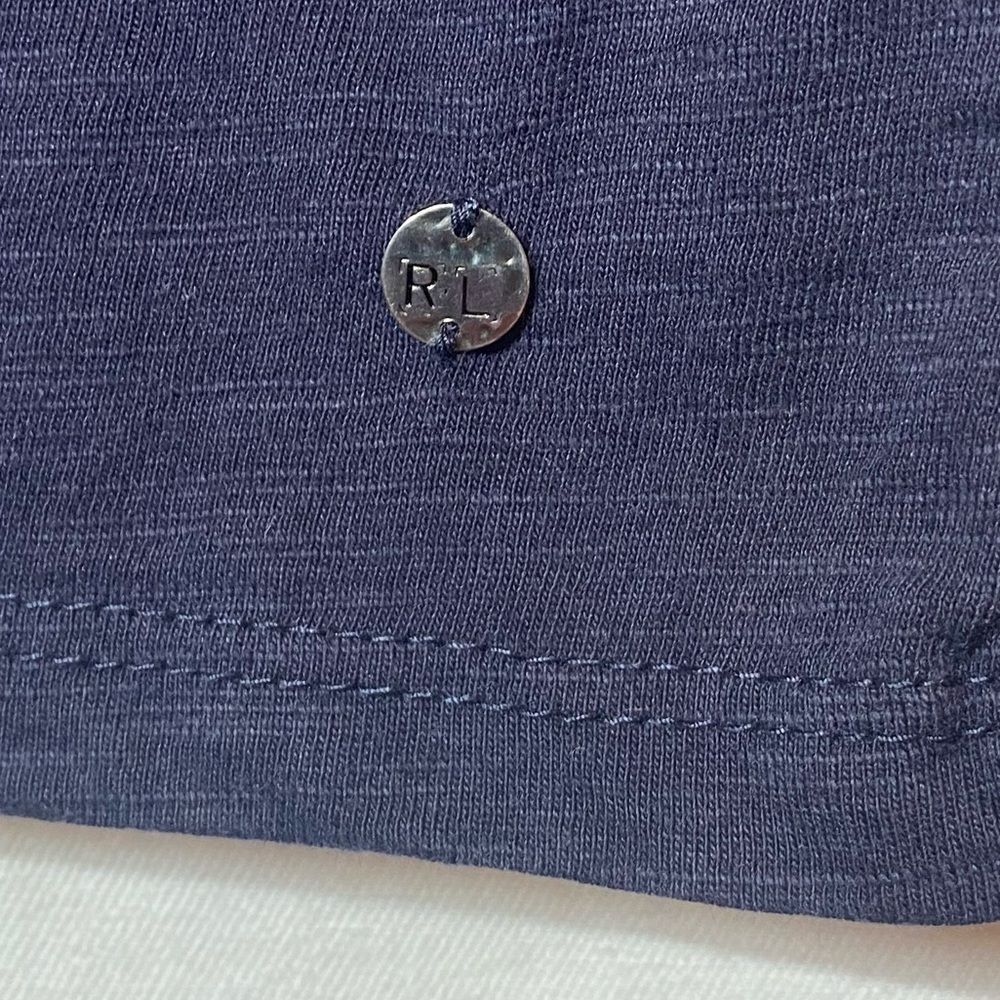 Ralph Lauren Denim & Supply Gold Embroidered Navy Sleeveless Top - Women's M - Picture 4 of 7